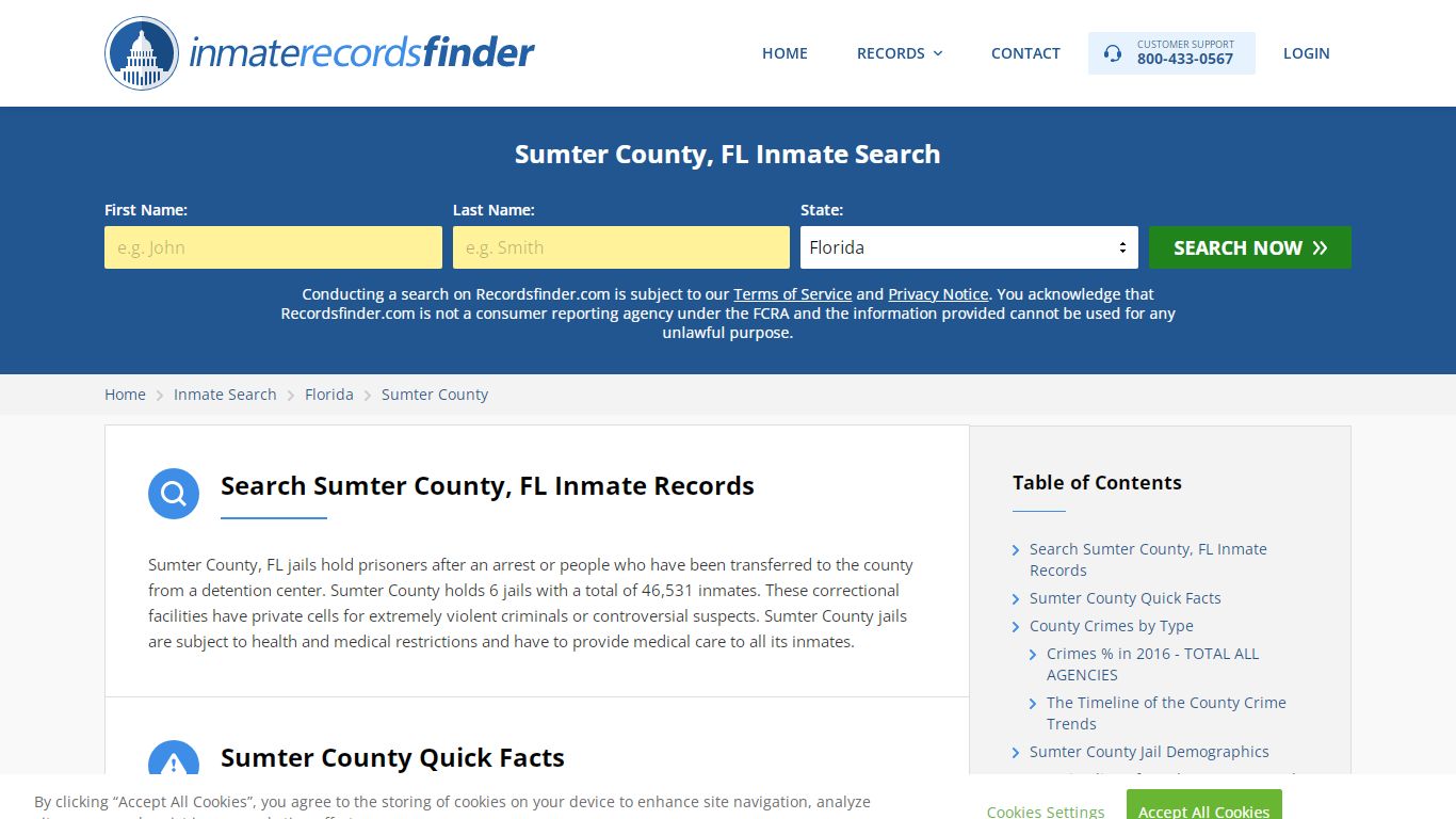 Sumter County, FL Inmate Lookup & Jail Records Online